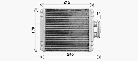 NAGRZEWNICA AUDI A1 S1 QUATTRO 14- AVA COOLING VN6434