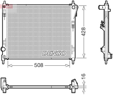 Chodnica NISSAN JUKE / PULSAR 13- DENSO DRM46075 (фото 1)