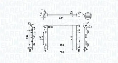 Chodnica FIAT 500/PANDA (312/319) MAGNETI MARELLI 350213151100