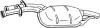 Глушитель системы выпуска (средний) BOSAL 175005 (фото 1)