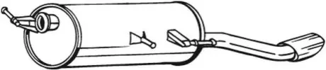 Глушник вихлопних газів (кінцевий) BOSAL 190067