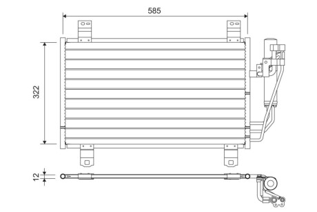 SKRAPLACZ KLIMATYZACJI MAZDA 2 CX3 Valeo 822589