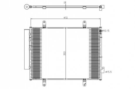 CHЈODNICA KLIMY SUZUKI CELERIO 14- NRF 350371 (фото 1)