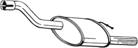 Глушник вихлопних газів (кінцевий) BOSAL 154379