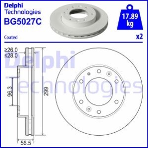 Tarcza ham. HYUNDAI Przуd 04/2015> Delphi BG5027C