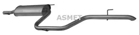 Глушник вихлопних газів (кінцевий) ASMET 02037