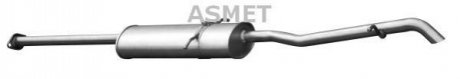 Глушник вихлопних газів (кінцевий) ASMET 01021
