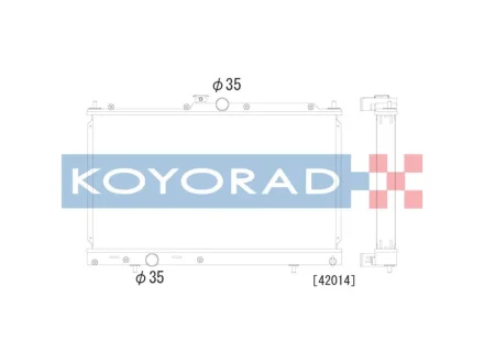 Chłodnica wody do aut wyczynowych KOYORAD KL031610R
