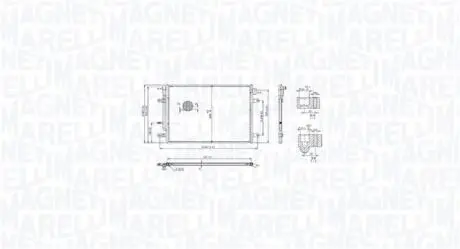 Skraplacz AUDI A4 B6 (8E5) 1.9TDI MAGNETI MARELLI 350203103400