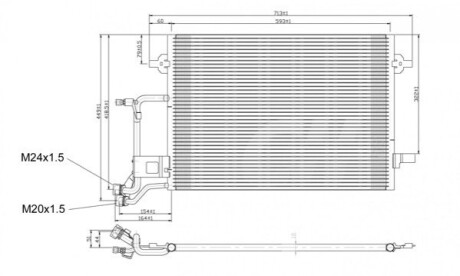 CHLODNICA DO KLIMAT.AUDI A6 01-04 HART 603524