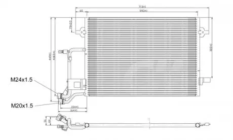 CHLODNICA DO KLIMAT.AUDI A6 01-04 HART 603524