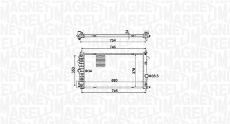 Chodnica OPEL INSIGNIA I 2.0CDTi MAGNETI MARELLI 350213152300