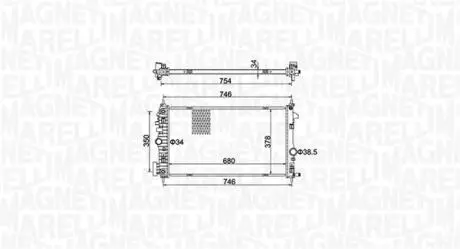 Chodnica OPEL INSIGNIA I 2.0CDTi MAGNETI MARELLI 350213152300