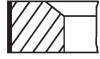 Комплект поршневых колец (83мм).) 001RS001750V0