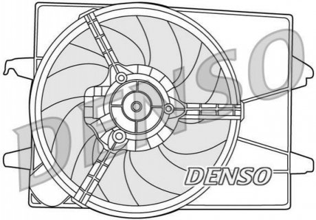 Вентилятор, охолодження двигуна DENSO DER10003
