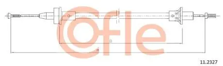 Фото 1 - linka sprzegla cof 11.2327 COFLE 92112327 LINKA SPRZEGLA COF 11.2327 COFLE 92112327 (фото 1)
