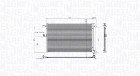 Skraplacz BMW X3 (G01, F97) 2.0d MAGNETI MARELLI 350203104900