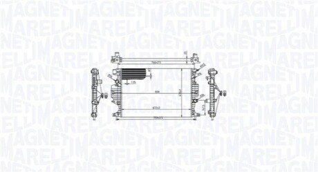 Chłodnica FORD MONDEO V 2.0 TDCi MAGNETI MARELLI 350213215900