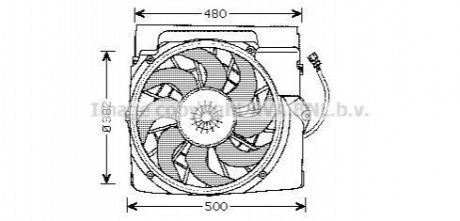 Вентилятор, охолодження двигуна AVA COOLING BW7511 (фото 1)