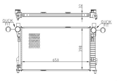 CHLODNICA DB 203 C270 2.7CDI 02- HART 611556