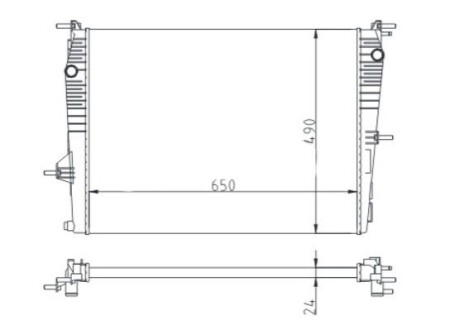 CHLODNICA MEGANE III 1.6 16V 08- HART 611193