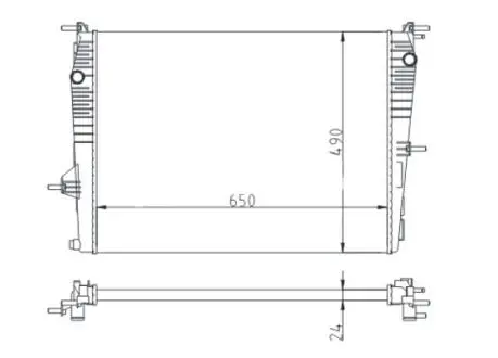 CHLODNICA MEGANE III 1.6 16V 08- HART 611193