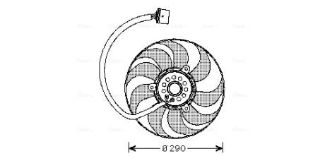 WENTYLATOR CHLOD. AUDI A3/S3 96- AVA COOLING VN7520 (фото 1)