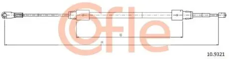 Фото 1 - przewod hamulc elast cof 10.9321 COFLE 92109321 PRZEWOD HAMULC ELAST COF 10.9321 COFLE 92109321 (фото 1)