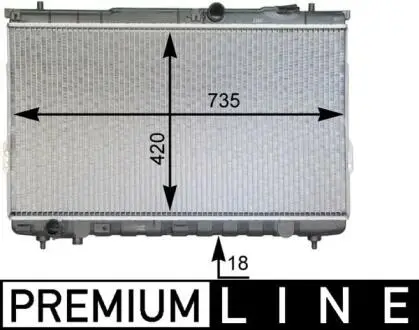 CHLODNICA WODY BEHR PREMIUM LINE MAHLE / KNECHT CR1299000P