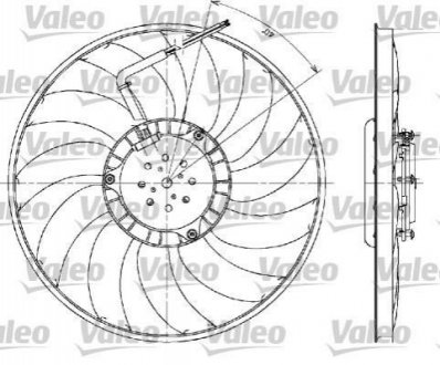 Вентилятор, охолодження двигуна Valeo 698610 (фото 1)