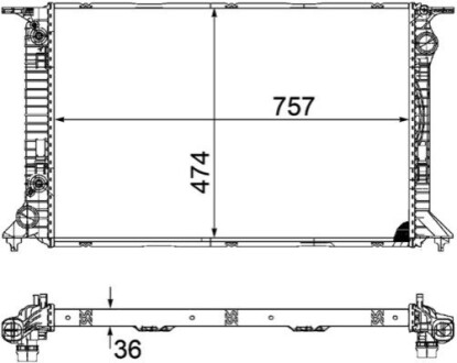 CHЈODNICA AUDI A4,A5 /B8/ 4.2 AT MAHLE / KNECHT CR1133000P