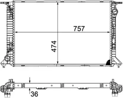 CHЈODNICA AUDI A4,A5 /B8/ 4.2 AT MAHLE / KNECHT CR1133000P
