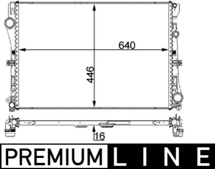 CHLODNICA WODY BEHR PREMIUM LINE MAHLE / KNECHT CR2100000P