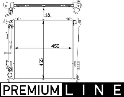 CHLODNICA WODY BEHR PREMIUM LINE MAHLE / KNECHT CR1404000P (фото 1)