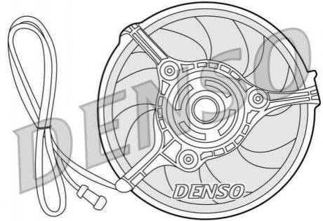 Вентилятор, охолодження двигуна DENSO DER32008 (фото 1)