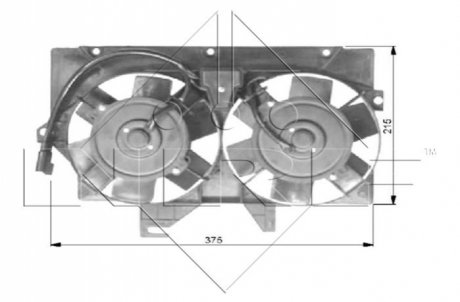 Вентилятор, охолодження двигуна NRF 47036 (фото 1)