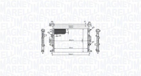 Chłodnica FORD MONDEO V 2.0TDCi MAGNETI MARELLI 350213215800