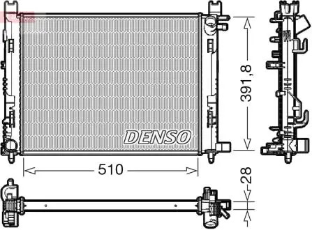 CH£ODNICA SILNIKA DACIA RENAULT DENSO DRM23109
