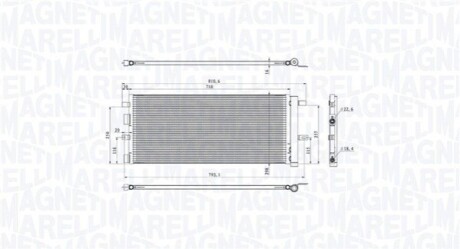 Skraplacz FORD MONDEO V 2.0TDCi MAGNETI MARELLI 350203103900