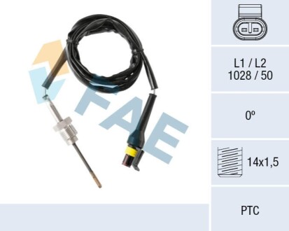 Sensor, exhaust gas temperature FAE 68009