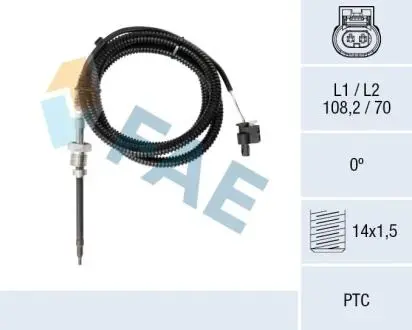 Sensor, exhaust gas temperature FAE 68077