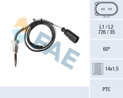 Sensor, exhaust gas temperature FAE 68063 (фото 1)