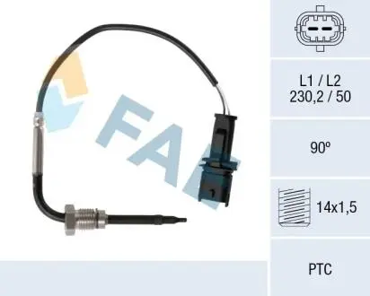 Sensor, exhaust gas temperature FAE 68037
