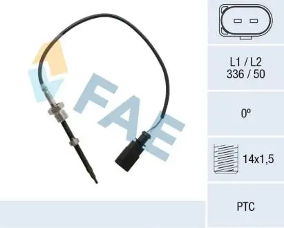 Фото sensor, exhaust gas temperature FAE 68025 Sensor, exhaust gas temperature FAE 68025