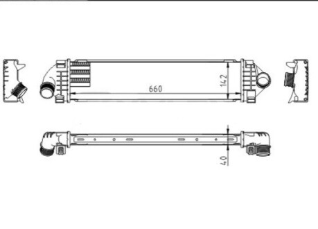 CHLODNICA POWIETRZA FORD MONDEO HART 612554