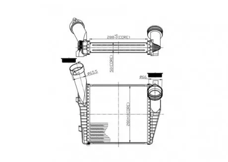 CHLODNICA VW TOUAREG 2.5TDI 02- HART 612580