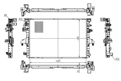 CHLODNICA VW T5 2.0 TDI-TSI 09- HART 618692