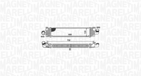 Intercooler FORD FOCUS II/C-MAX MAGNETI MARELLI 351319204980