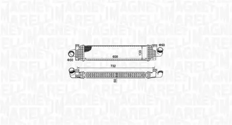 Intercooler FORD FOCUS II/C-MAX MAGNETI MARELLI 351319204980