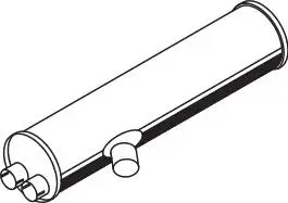 Середній / кінцевий глушник ОГ Dinex 50371